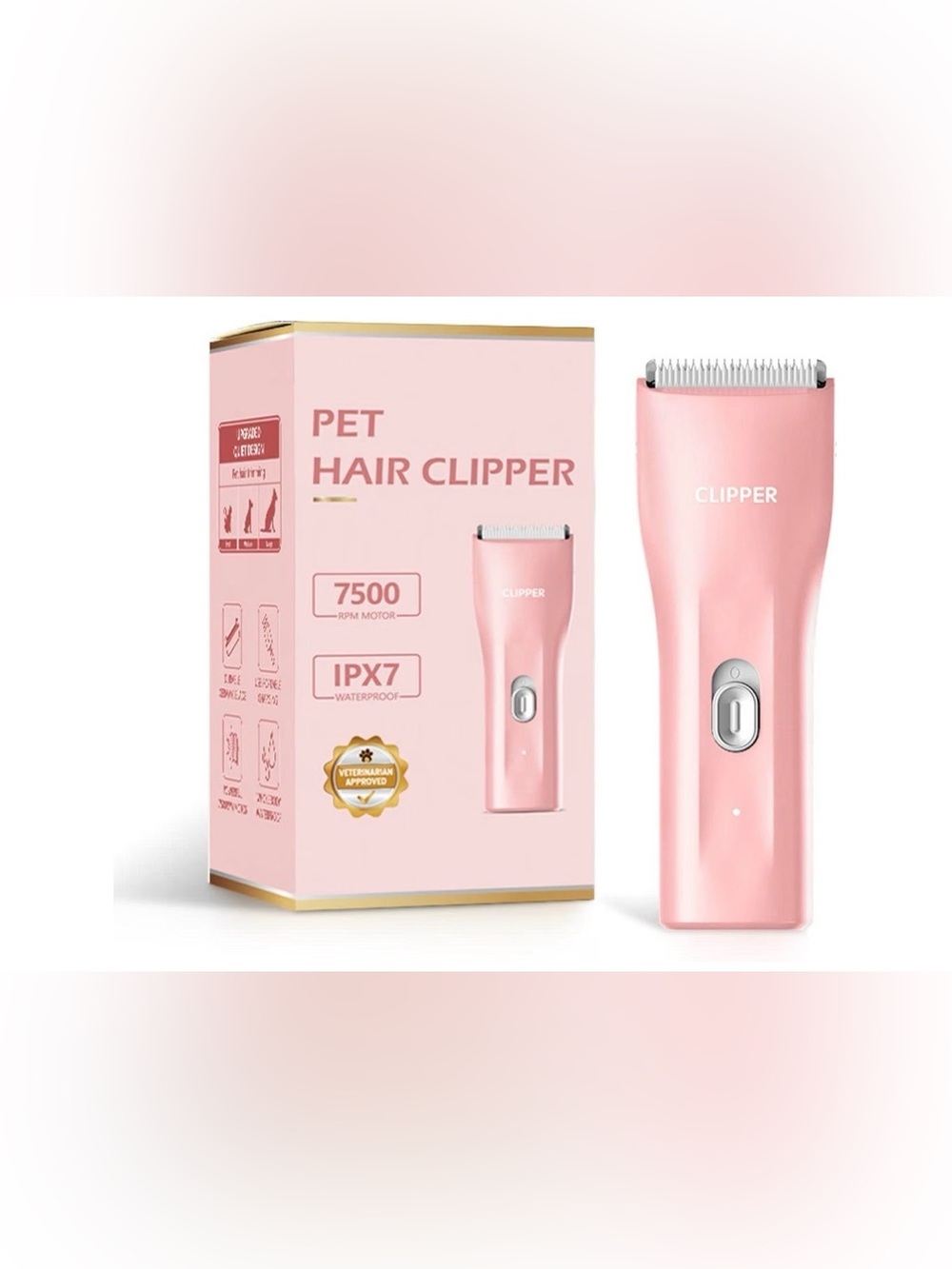 Pink Rechargeable Pet Hair